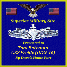 Dave's Home Port Superior Military Site Award